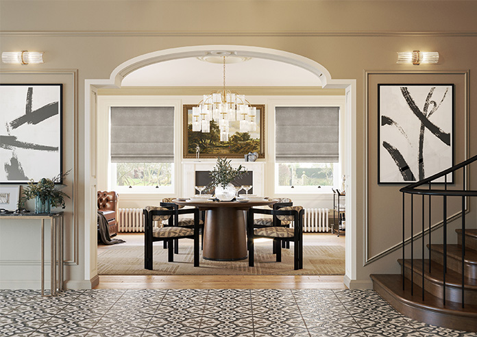 Florence Faux Suede, Taupe Brown - Twist&Fit Roman Blind - Image 8